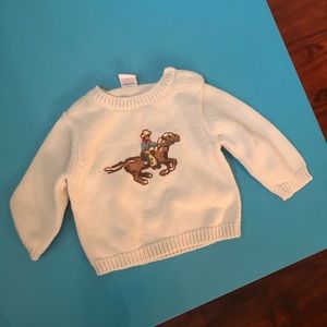 Light Blue Cowboy Sweater